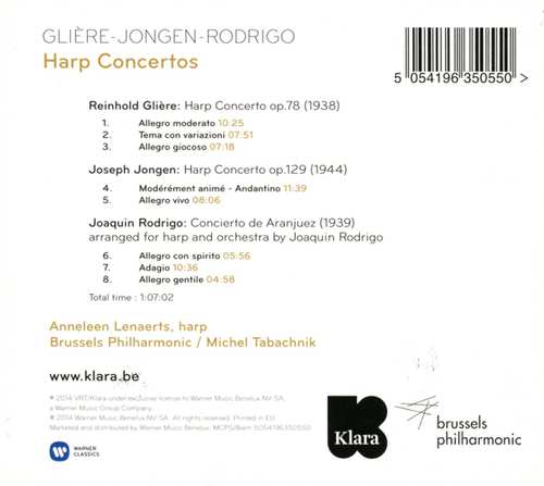 LENAERTS ANNELEEN – HARP CONCERTOS  CD