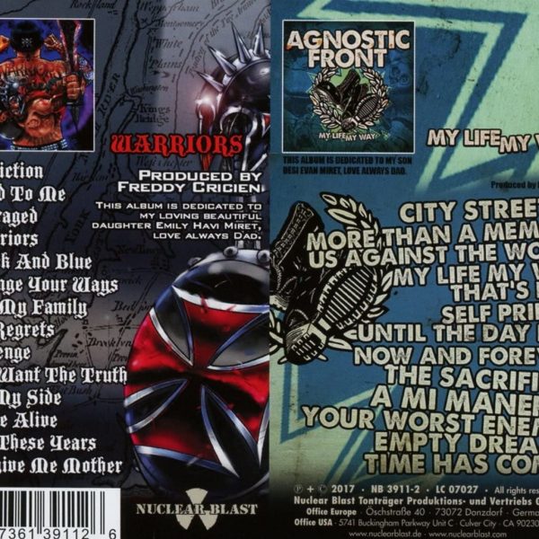 AGNOSTIC FRONT – WARRIORS/MY LIFE MY WAY