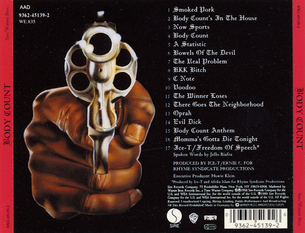 BODY COUNT – BODY COUNT CD