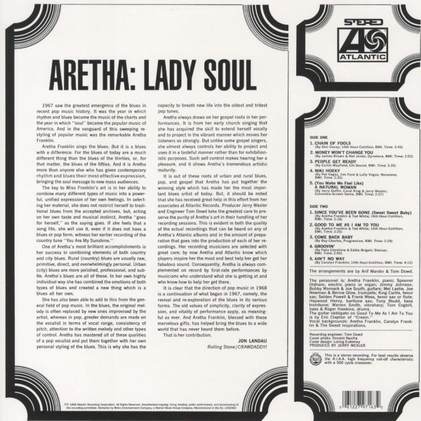 FRANKLIN ARETHA – LADY SOUL LP