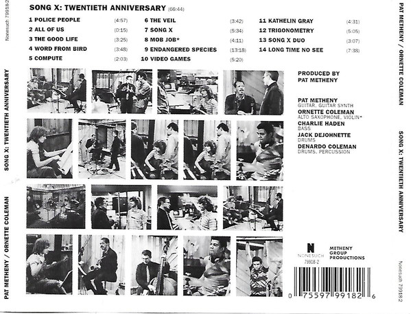 METHENY PAT/COLEMAN ORNETTE – SONG X CD