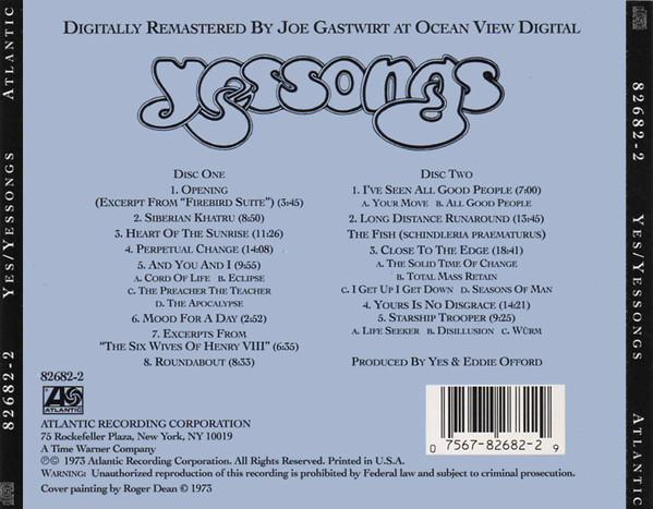 YES – YESSONGS CD2