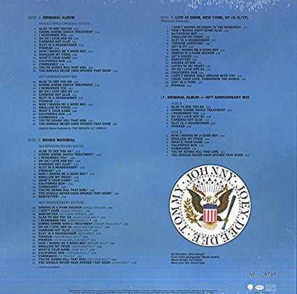 RAMONES – LEAVE HOME 40th anniversary…LPCD3