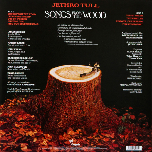 JETHRO TULL – SONGS FROM THE WOOD…LP