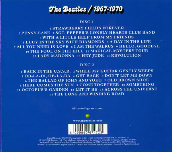 BEATLES – BLUE ALBUM 1967-1970