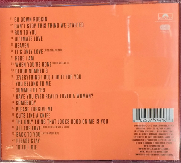 ADAMS BRYAN – ULTIMATE GREATEST HITS