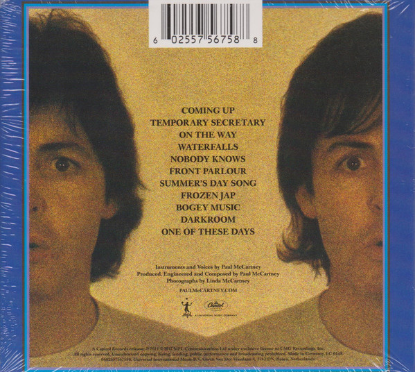McCARTNEY PAUL – McCARTNEY II CD