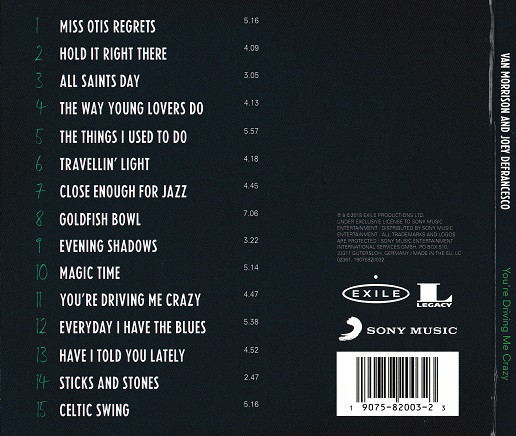 MORRISON VAN/JOEY DEFRANCESCO – YOU’RE DRIVING ME CRAZY