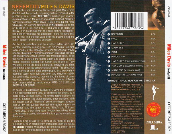 DAVIS MILES – NEFERTITI CD