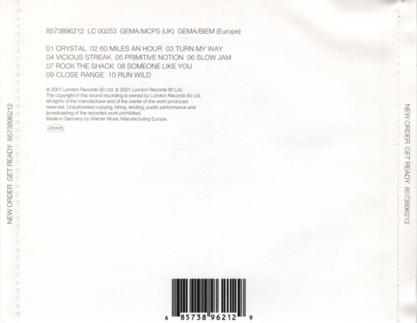 NEW ORDER – GET READY