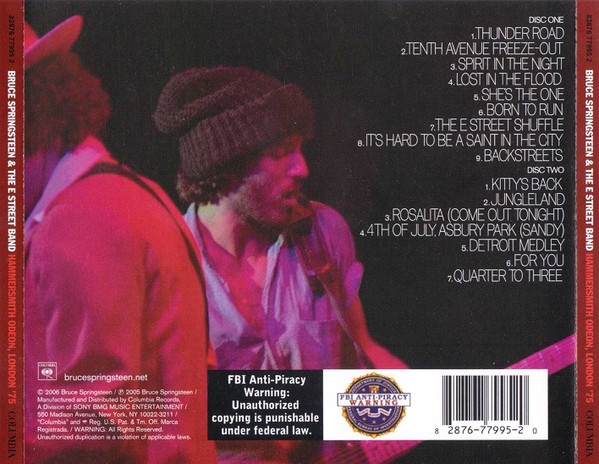 SPRINGSTEEN BRUCE – HAMMERSMITH ODEON…LONDON ’75