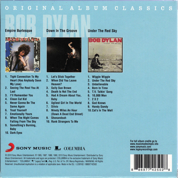 DYLAN BOB – ORIGINAL ALBUM CLASSICS…CD3