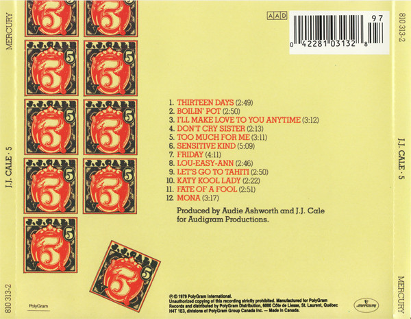 CALE J.J. – #5 CD