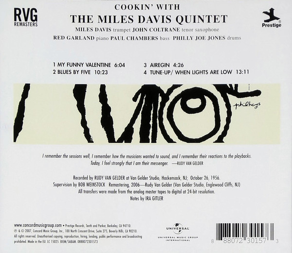 DAVIS MILES – COOKIN’ WITH MILES DAVIS QUINTET-RM