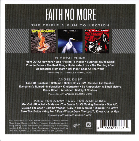 FAITH NO MORE – TRIPLE ALBUM COLLECTION