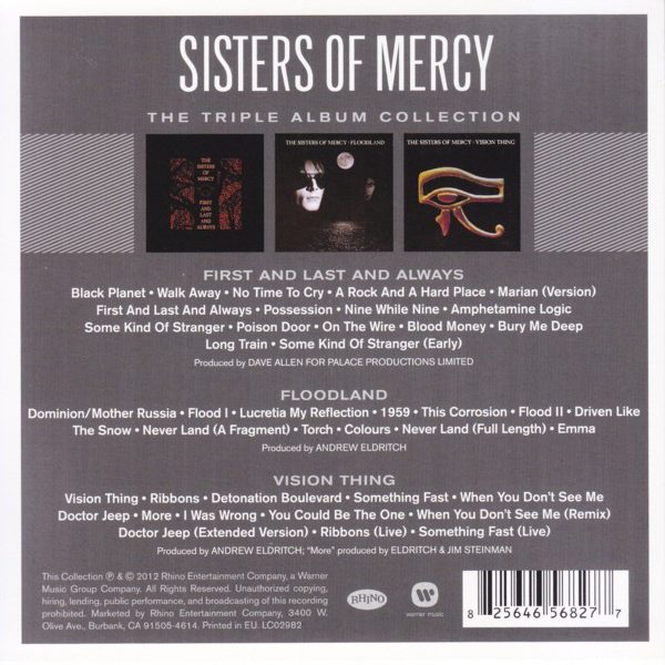 SISTERS OF MERCY – TRIPLE ALBUM COLLECTION