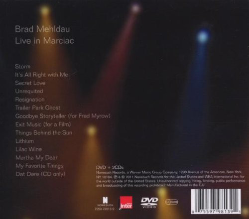 MEHLDAU BRAD – LIVE IN MARCIAC CD2D