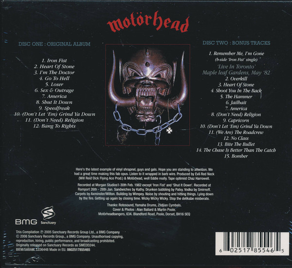 MOTORHEAD – IRON FEAST (DELUXE EDITION) CD2
