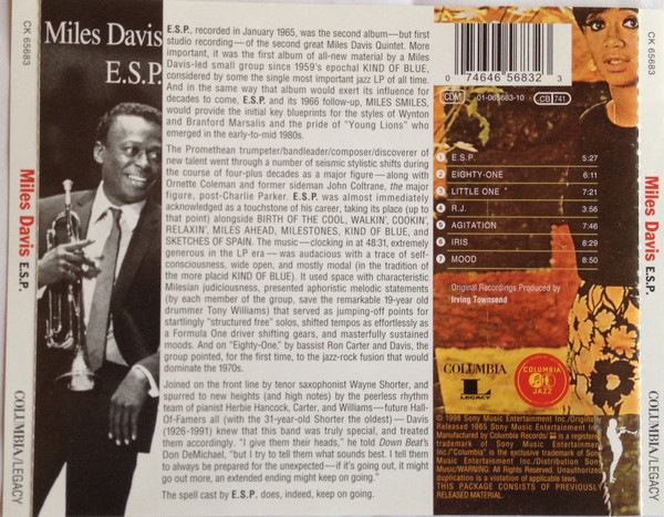 DAVIS MILES – E.S.P….CD