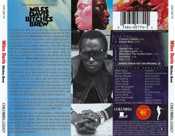 DAVIS MILES – BITCHES BREW…RM CD2