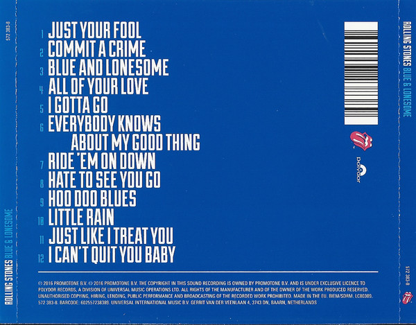 ROLLING STONES – BLUE & LONESOME