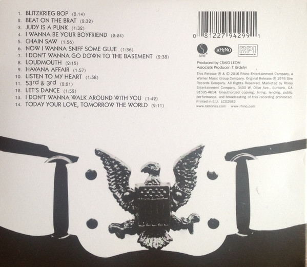 RAMONES – RAMONES 40 TH ANNIV.EDDITION CD
