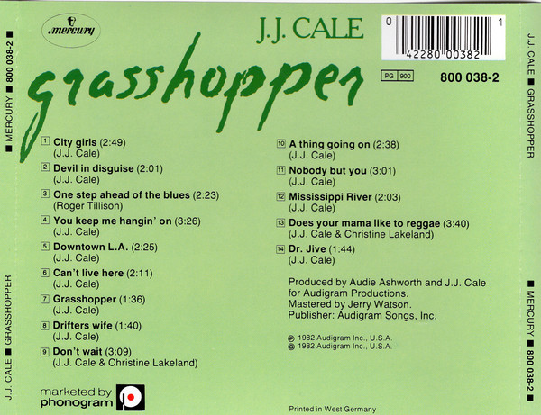CALE J.J. – GRASSHOPPER CD