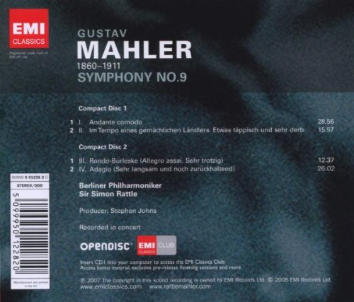 MAHLER/RATTLE – SYMPHONY NO.9