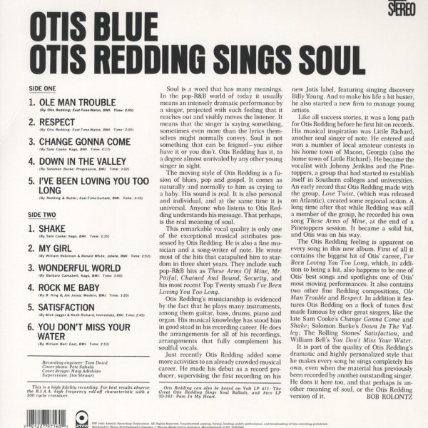 REDDING OTIS – OTIS BLUE LP