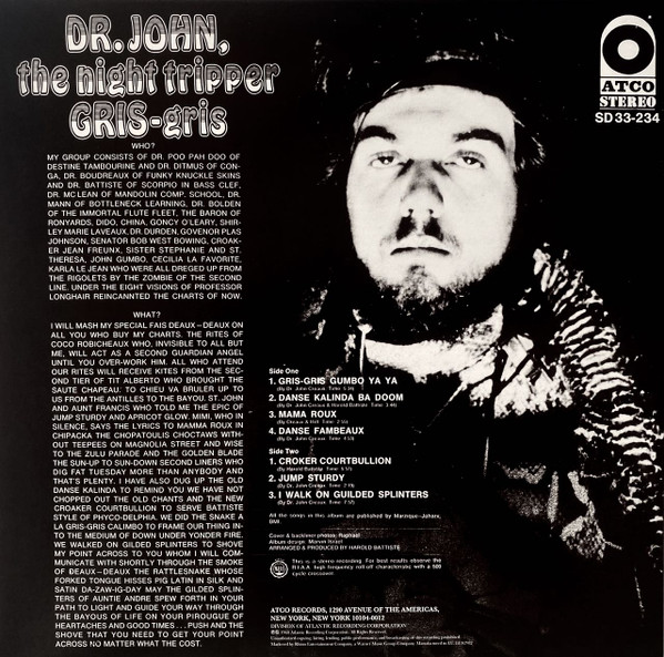 DR.JOHN  (NIGHT TRIPPER) – Gris-Gris LP