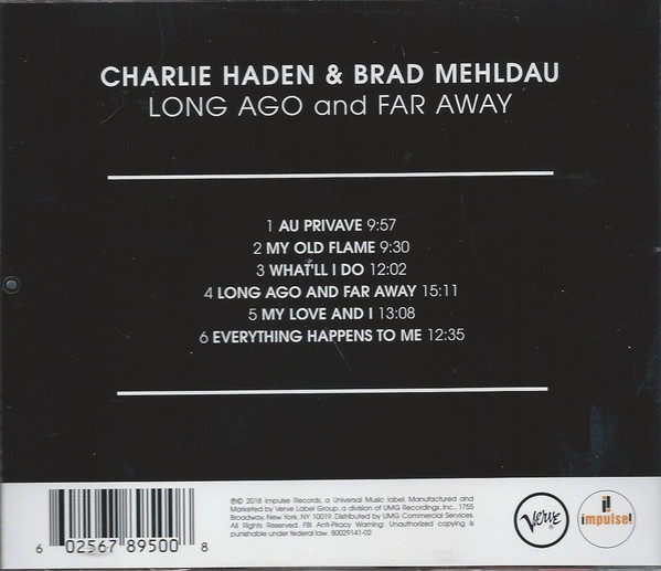 HADEN CHARLIE & BRAD MEHLDAU – LONG AGO AND FAR AWAY CD