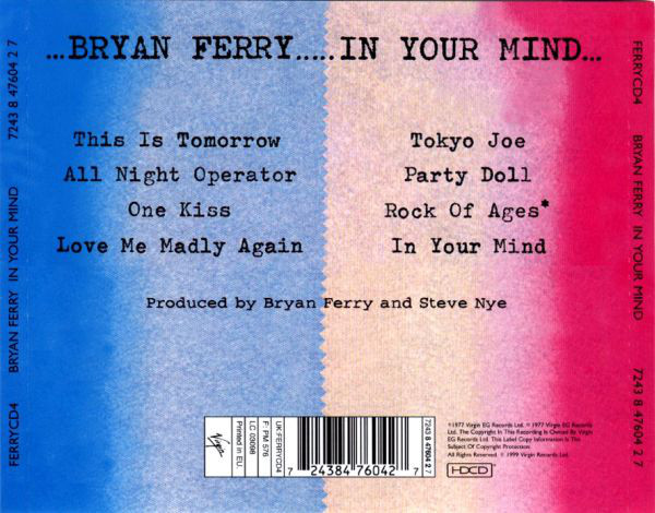 FERRY BRYAN – IN YOUR MIND-RM