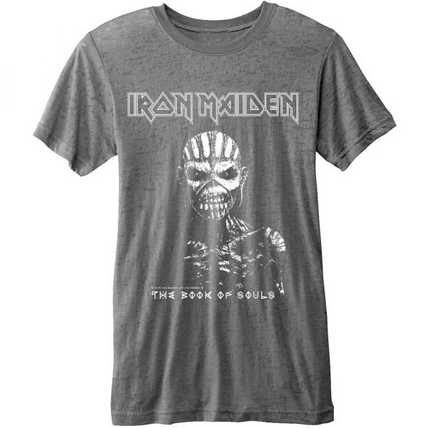 IRON MAIDEN – BOOK OF SOULS BURNOUT GRAY…TS-XL
