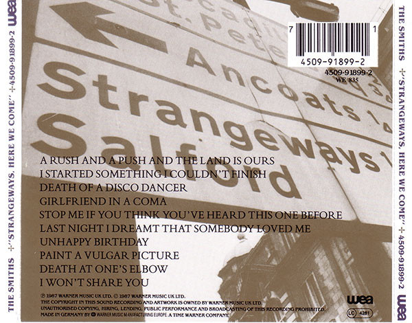 SMITHS – STRANGEWAYS, HERE WE COME