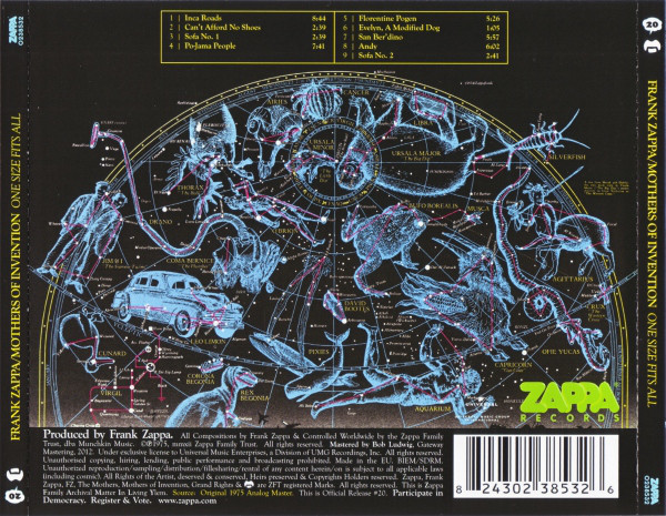 ZAPPA FRANK – ONE SIZE FITS ALL