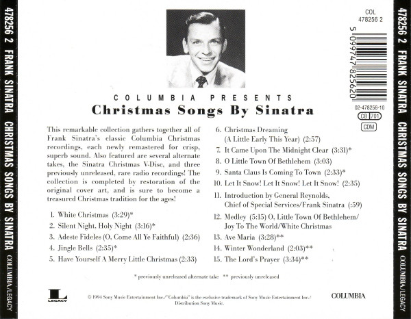 SINATRA FRANK – CHRISTMAS SONG BY SINATRA