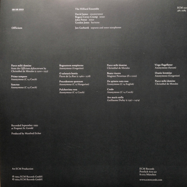 GARBAREK JAN – OFFICIUM…LP2