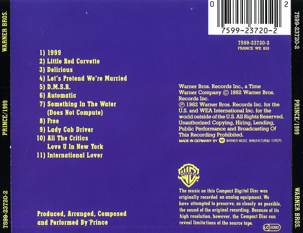 PRINCE – 1999