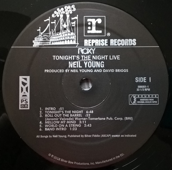 YOUNG NEIL – ROXY: TONIGHT’S THE NIGHT LIVE(record store day)…LP2