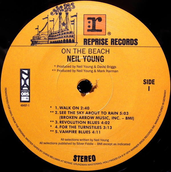 YOUNG NEIL – ON THE BEACH LP