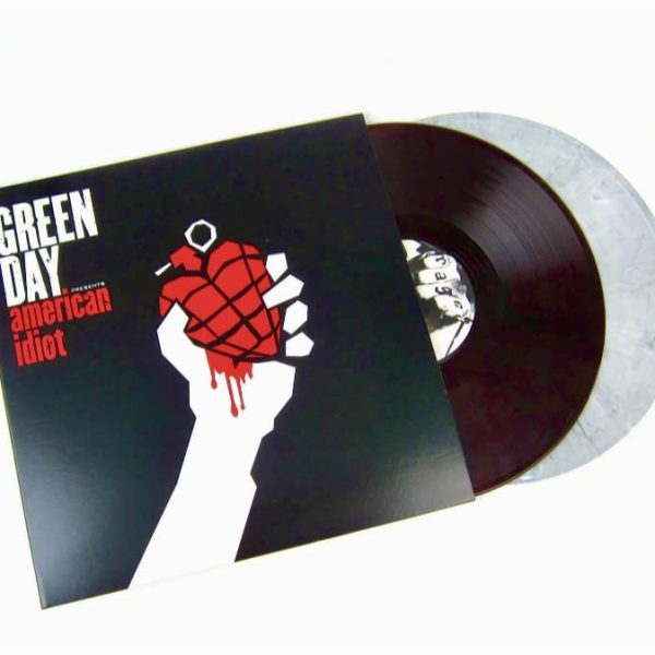 GREEN DAY – AMERICAN IDIOT special ltd editon LP2 / LP1, Red with Black Swirl , LP2, White with Black Swirl