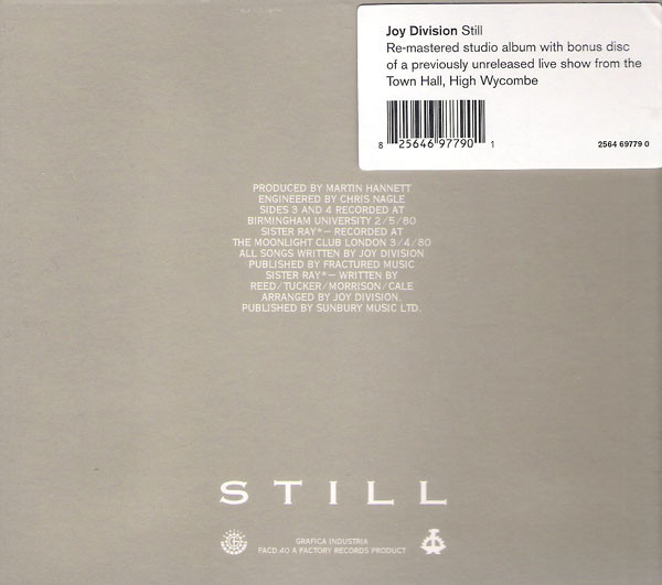JOY DIVISION – STILL (collector’s edition)