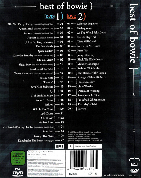 BOWIE DAVID – BEST OF…DVD
