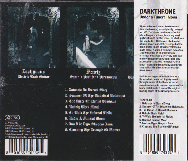 DARKTHRONE – UNDER A FUNERAL MOON  CD