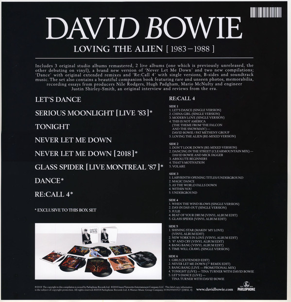 BOWIE DAVID – LOVING THE ALIEN 1983-1988 LP