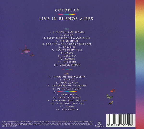 COLDPLAY – LIVE IN BUENOS AIRES  CDD
