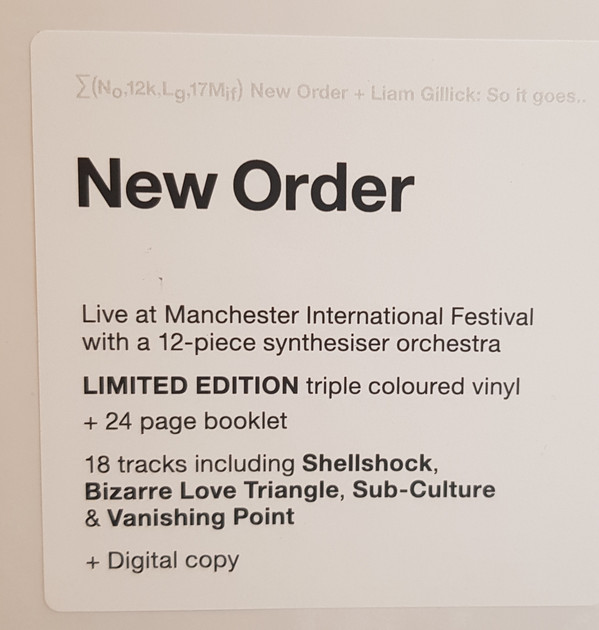 NEW ORDER – SO IT GOES triple coloured vinyl…LP3