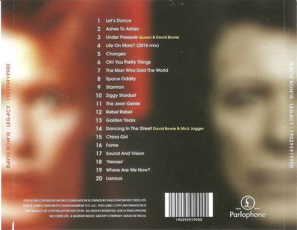 BOWIE DAVID – LEGACY:VERY BEST OF
