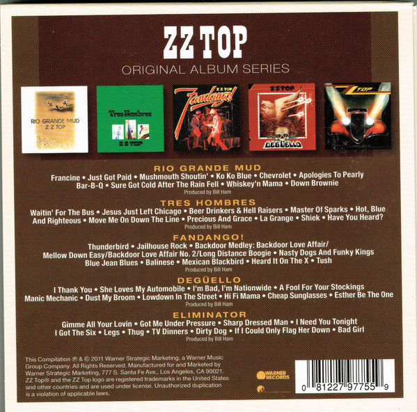 ZZ TOP – ORIGINAL ALBUM SERIES  CD5