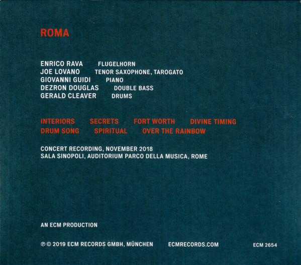 RAVA ENRICO/JOE LOVANO – ROMA CD